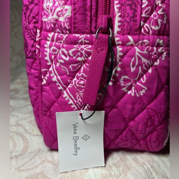 NWT Vera Bradley Stamped Paisley Pink Lunch Bag - Picture 7 of 9